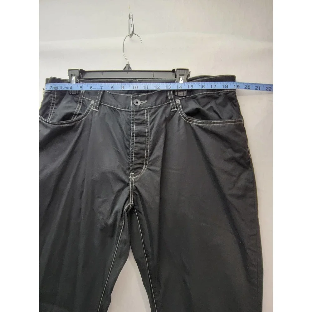 John Varvatos Mens Black Light Weight Slim Fit Button Fly Jeans, Sz 38R - Picture 3 of 9